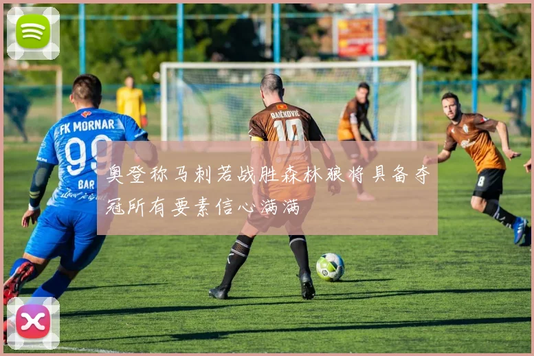 奥登称马刺若战胜森林狼将具备夺冠所有要素信心满满